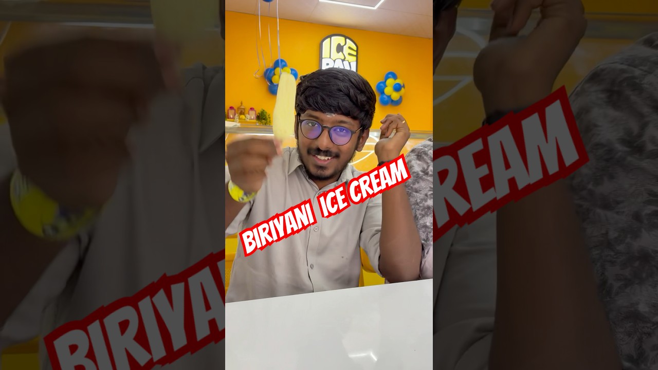 Biriyani icecream ah‼️😍| ice bay Navaindia Coimbatore| @pooja__rajendran  |#food #icecream