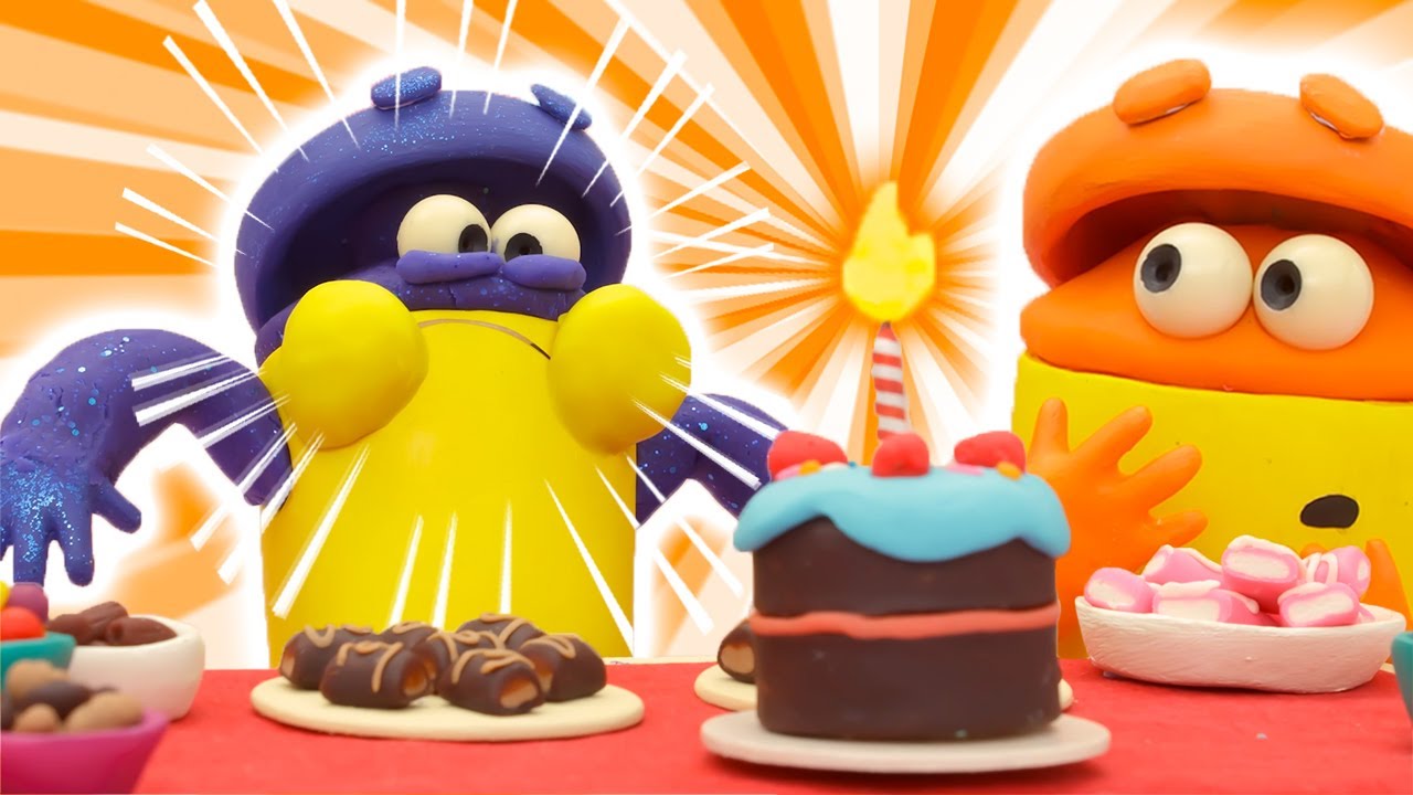 Birthday Cake Chaos 🍰 Funny Kids Cartoons | The Play-Doh Show ⭐️