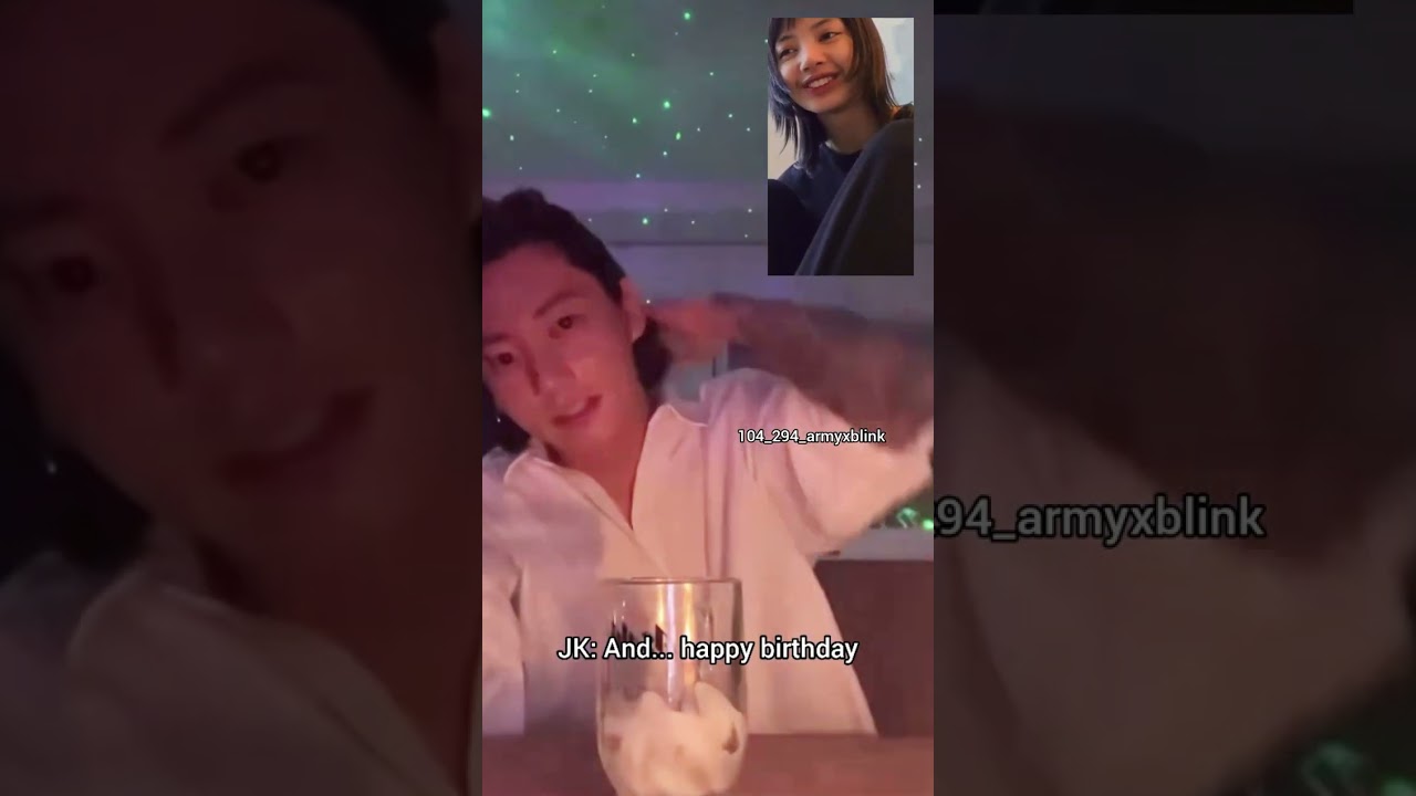 Birthday video call💜 #lizkook #liskook #lisa #jungkook