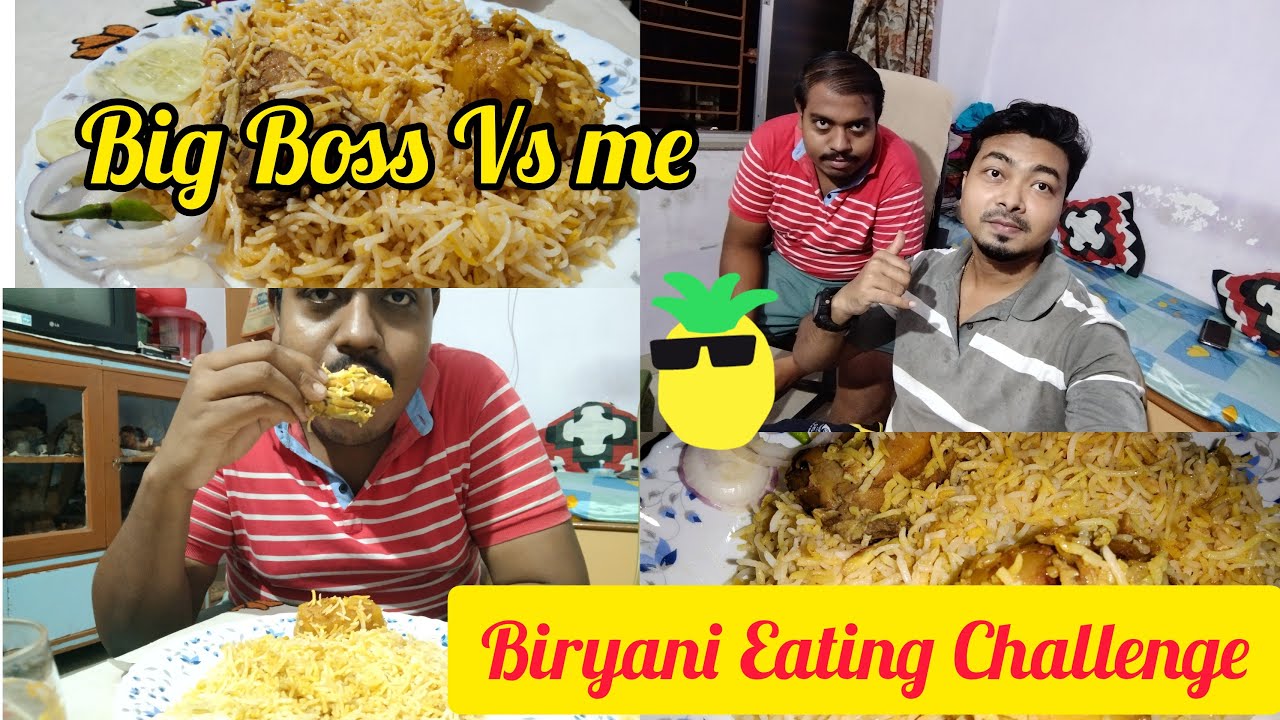 Biryani Eating Challenge❤/Big Boss Vs Me😈/Kolkata Food Lovers/Best Biryani