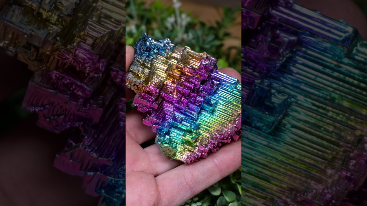 Bismuth Crystals Have a Dirty Secret... #crystals #gems #metals #elements #nature #science