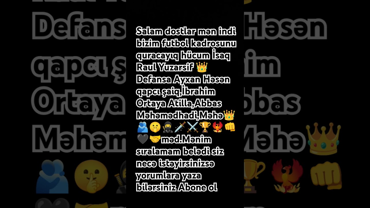 Bizim futbol kadrosu🖤👊🐦‍🔥🏆⚔️🗡️🥷🤫🫂👑