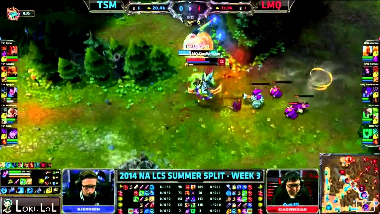Bjergsen vs XiaoWeiXiao 1v1