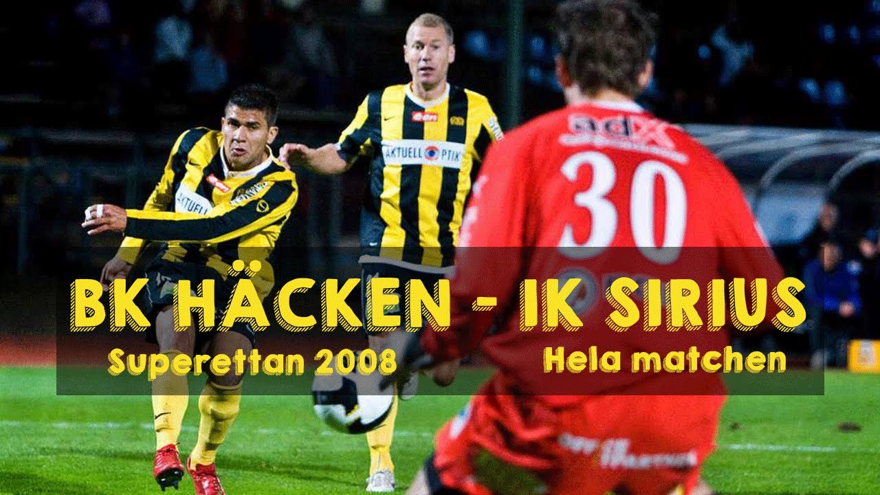 BK Häcken - IK Sirius (8-0) Superettan 2008 | Hela matchen