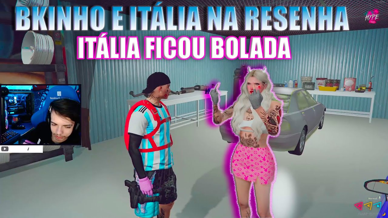 BKINHO E ITÁLIA NA RESENHA  ITÁLIA FICOU BOLADA