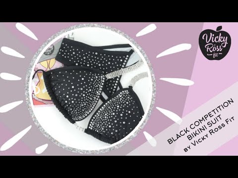 Black Bikini Competition Suit by Vicky Ross Fit