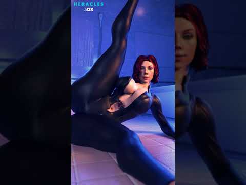 Black Widow | 3D Animation #shorts #cosplay #worthit #flexibility