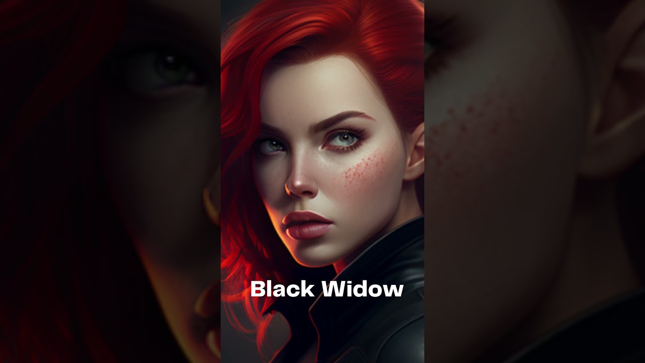 👄👄👄BLACK WIDOW plus IRONMAN equals? Digital Hot Girl Image AI