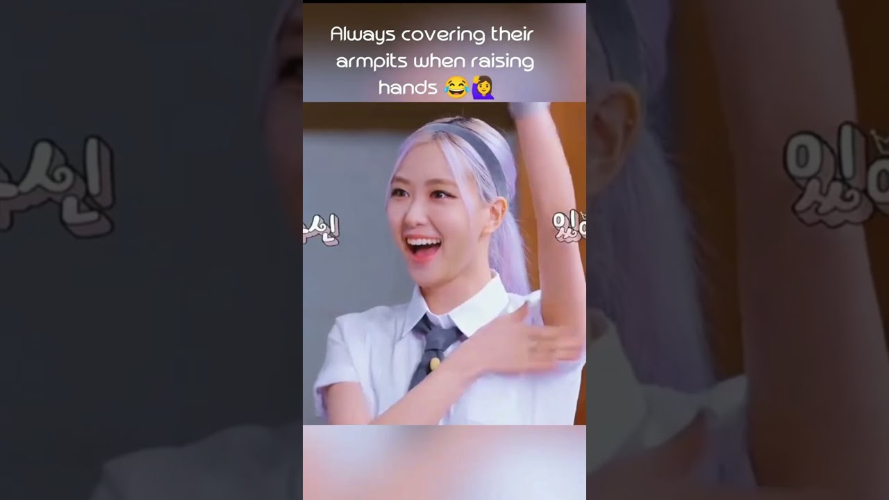 Blackpink Always Covering Their Armpits When Raising Hands 😂🙋 #Shorts #Blink #Blackpink