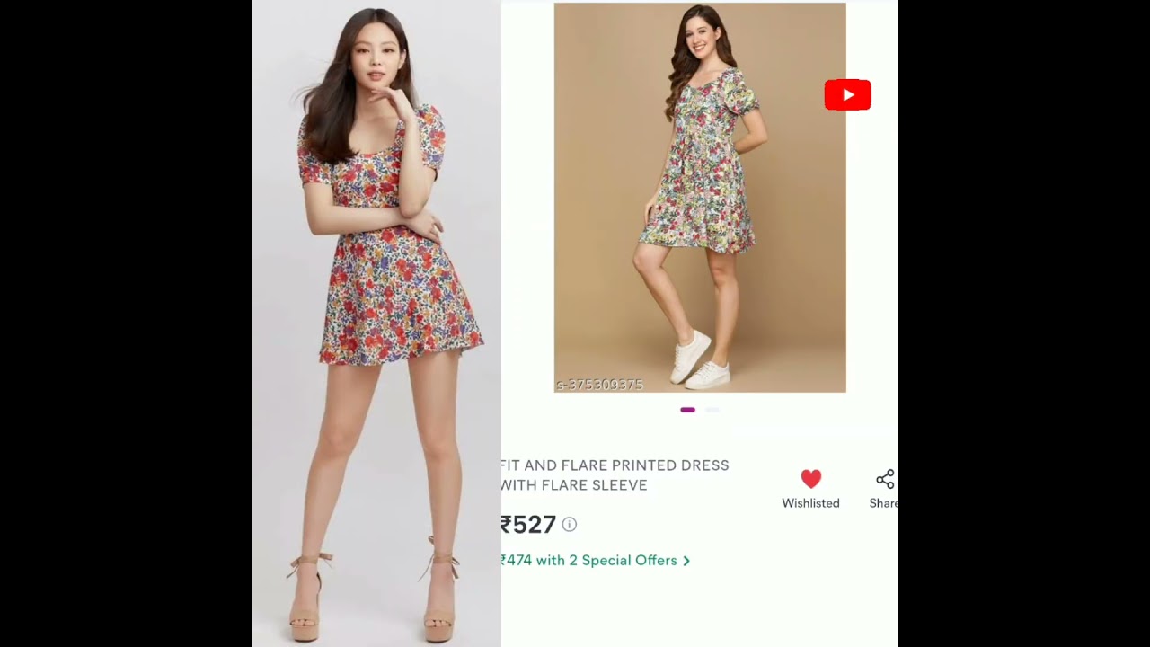Blackpink inspired dresses from meesho 🤩🤩🤩🤩#part12#Blackpink#Lisa#Jennie#Rose#Jisoo #kpop #ytshorts