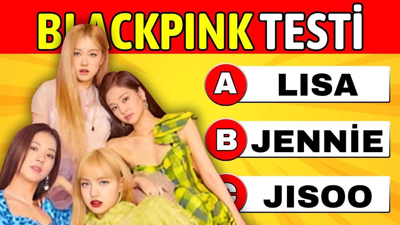 Blackpink Müzik Grubunu Ne Kadar Tanıyorsun❓🤔 Blackpink Bilgi Yarışması❗️Blackpink Testi 🥳