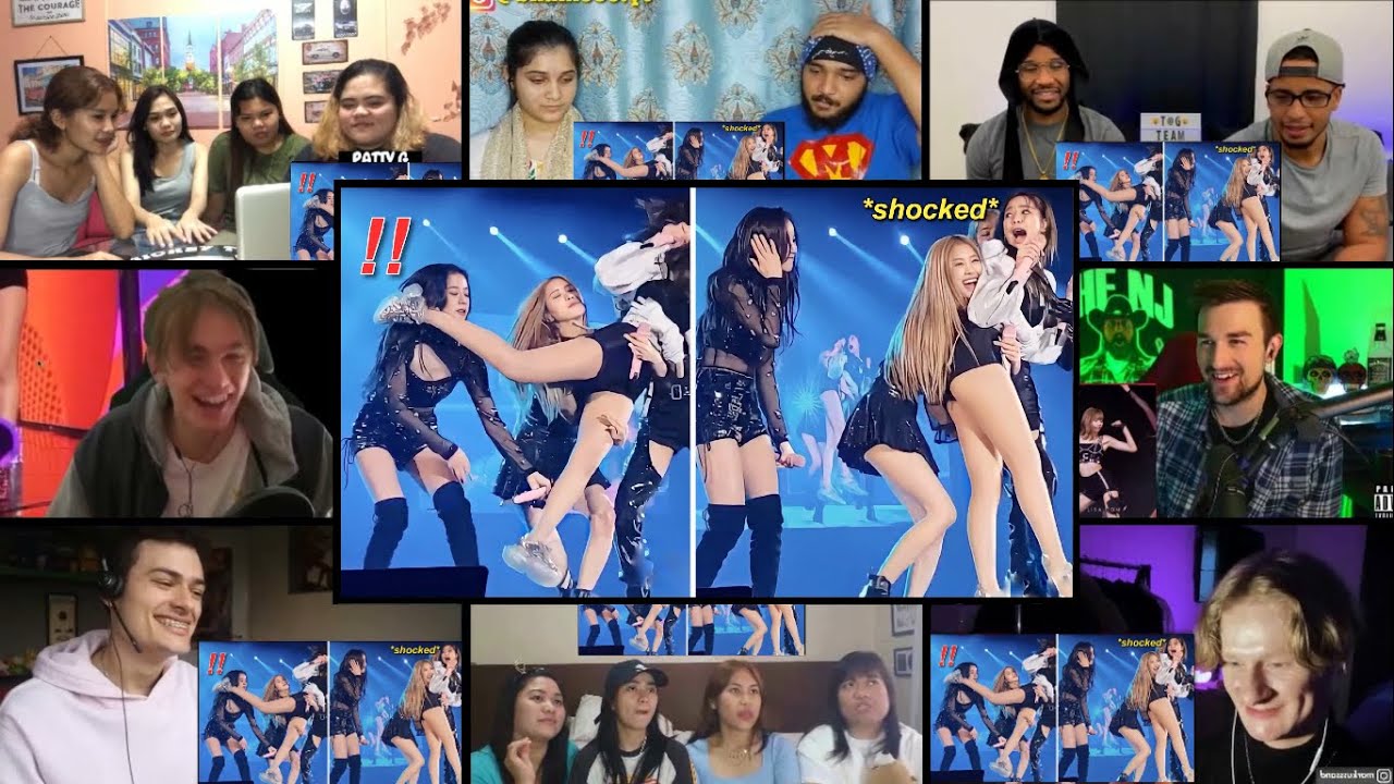 BLACKPINK REACTION MASHUP - Blackpink Accidents And Being Professional On Stage
