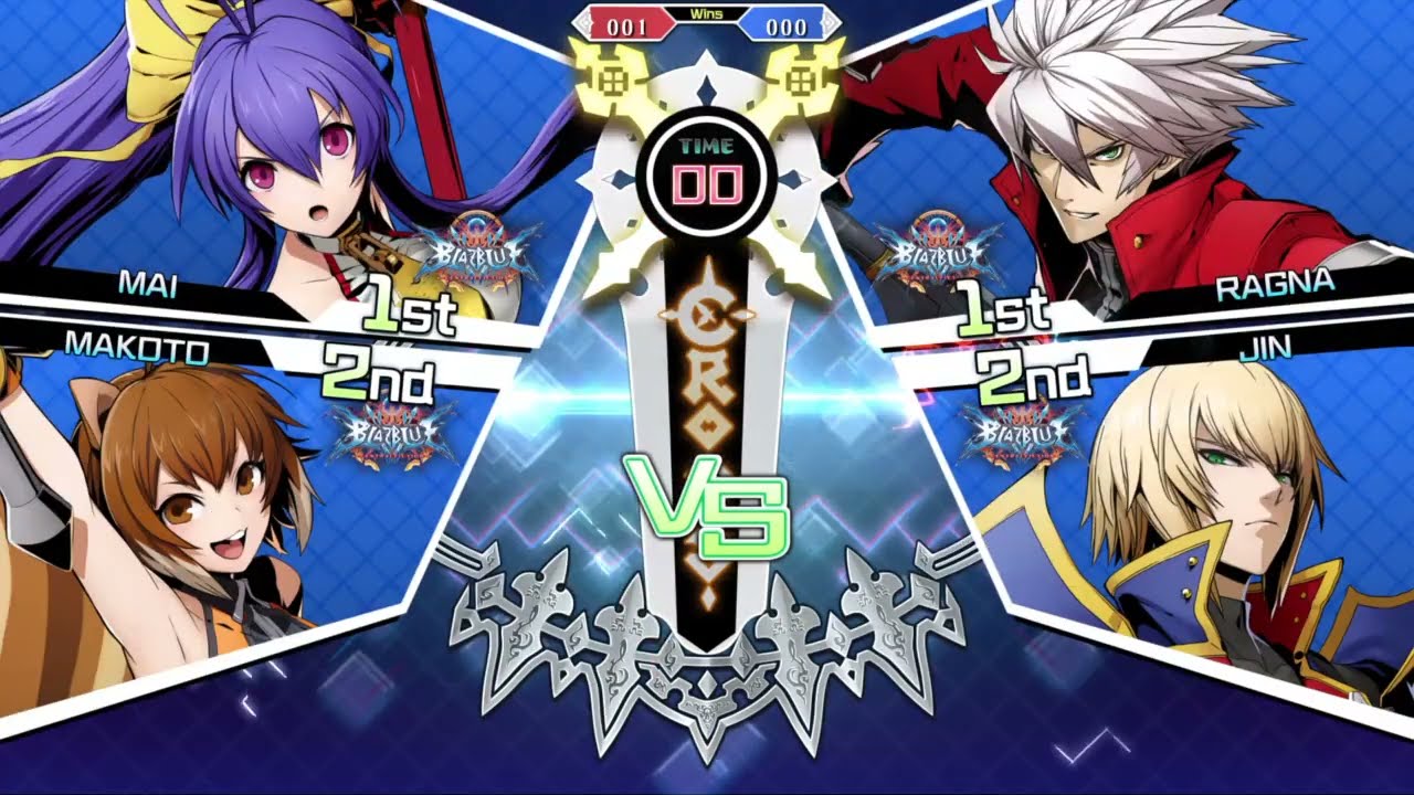 BlazBlue: Cross Tag Battle - MechaGirlOTD (Yosuke/Makoto, Mai/Makoto) vs Shreeder4092 (Ragna/Jin)