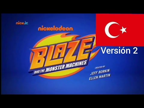 Blaze And & Y The Los Monster Machines intro Theme Song Tema Musical Opening in Turkish/Turco/Türkçe
