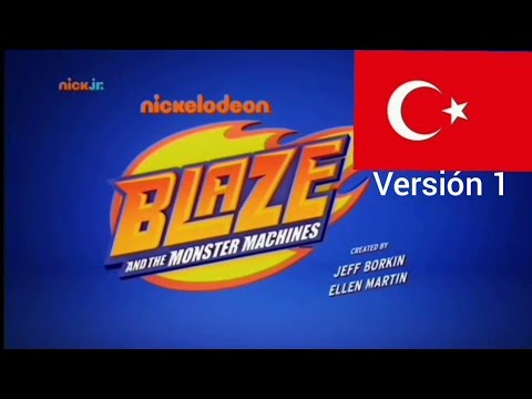 Blaze And & Y The Los Monster Machines intro Theme Song Tema Musical Opening Turkish/Turco Versión 1