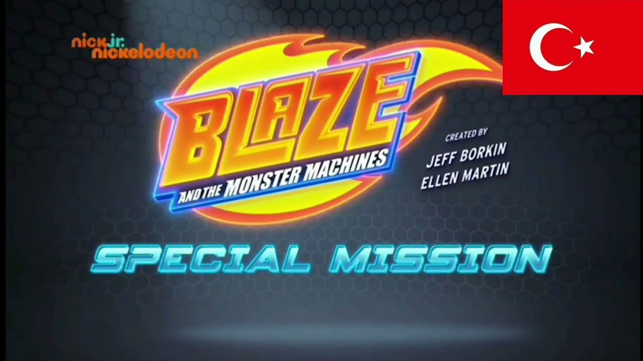 Blaze And The Monsters Machines Special Mission intro Opening in Turkish / en Turco / Türkçe