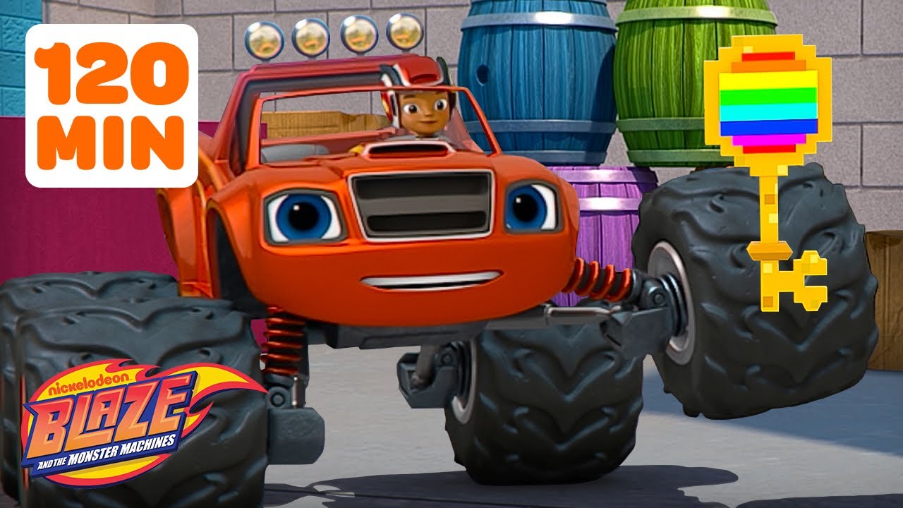 Blaze Finds a Magic Key, Transformations, & MORE 🔑 | 120 Minutes | Blaze and the Monster Machines