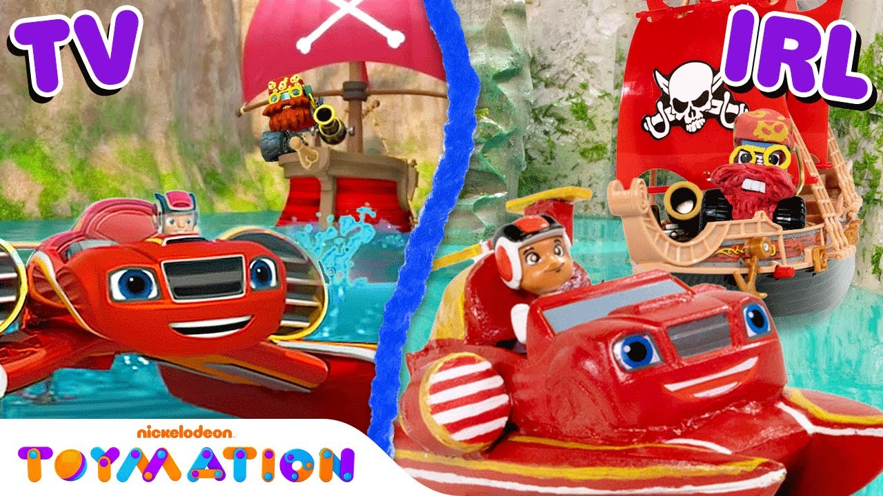 Blaze Transforms into a Thunder Boat IRL! | Blaze and the Monster Machines Toys | Toymation
