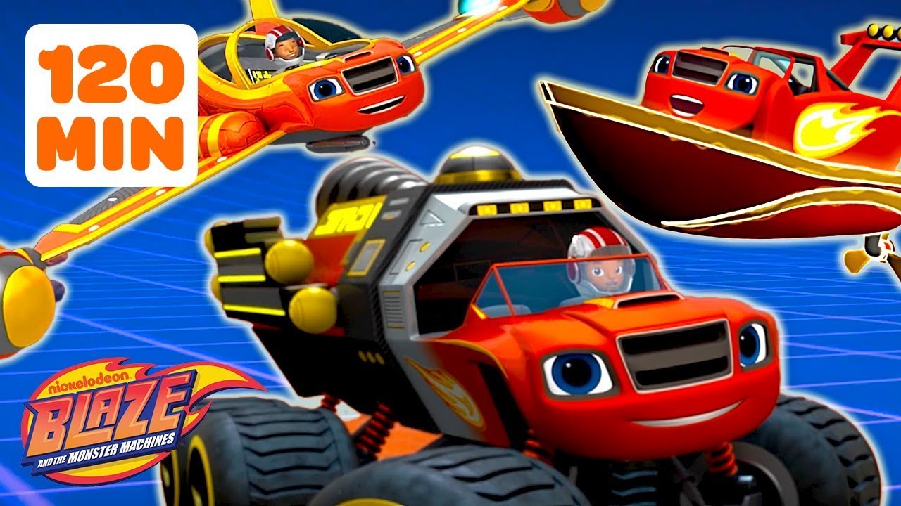 Blaze Transforms on Planet Mars, Rescues and MORE! | 120 MINUTES | Blaze and the Monster Machines