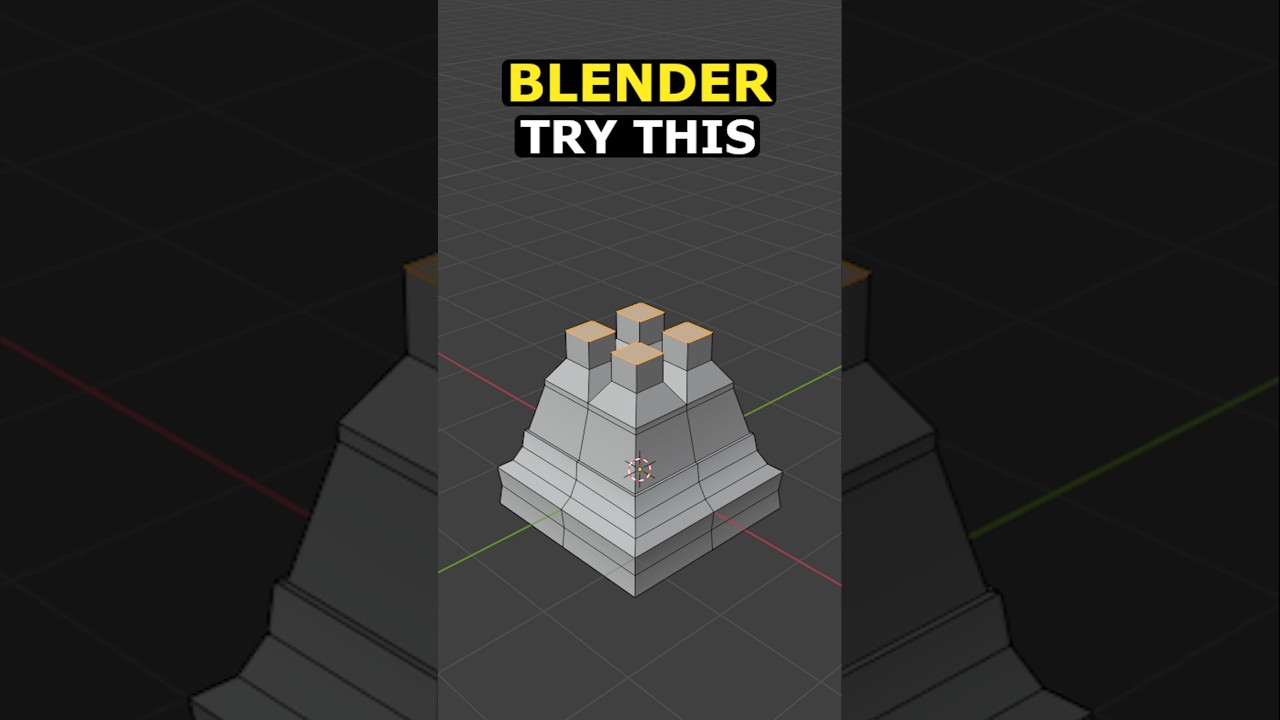 Blender: Extrude Individual Faces #blender #3d #tutorial