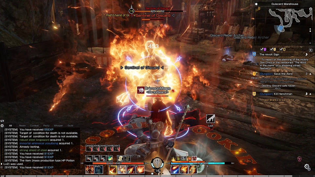Bless Online JP - Guiscard Shelter - Solo Mage