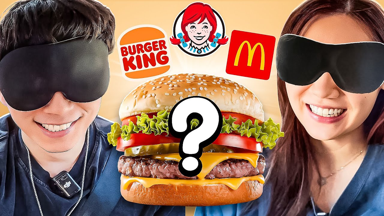 Blind Guess The Burger Challenge with FanFan!
