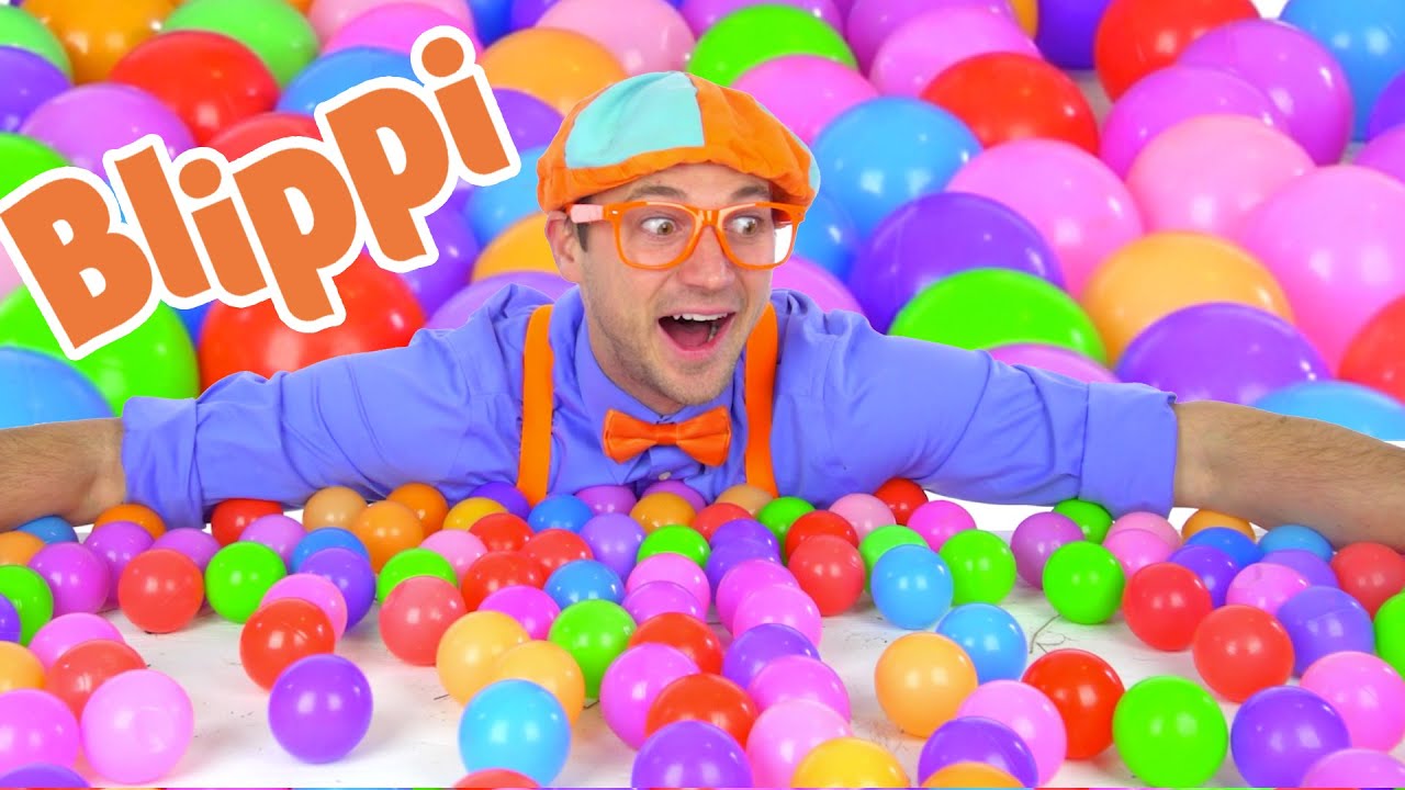 Blippi Fun and Learning With Color Balls | 1 Hour Of Blippi Learning Videos