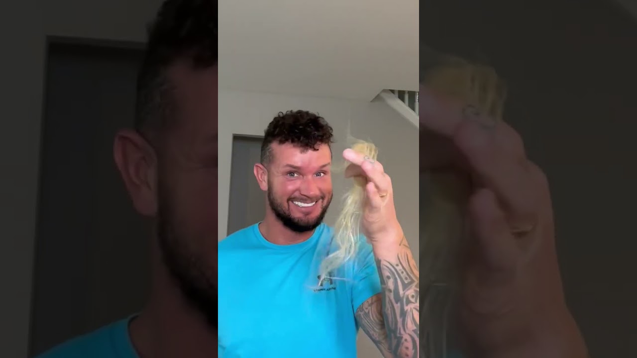 Blonde hair cheating prank on wife😩😂 #wife #cheat