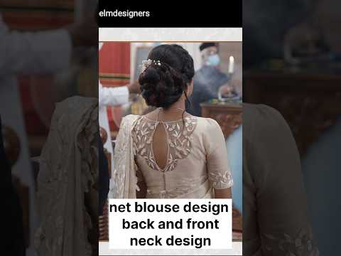 Blouse back neck designs net fabric blouse designs#stylishblousebackneckdesign #ytshorts #fashion