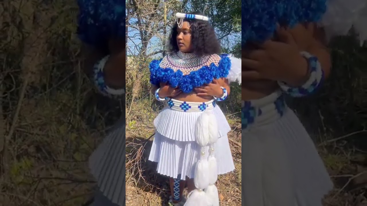 blue attire Zulu #africa #tradition #culture #shortsfeed #southafrica #zulu #africanfolklore