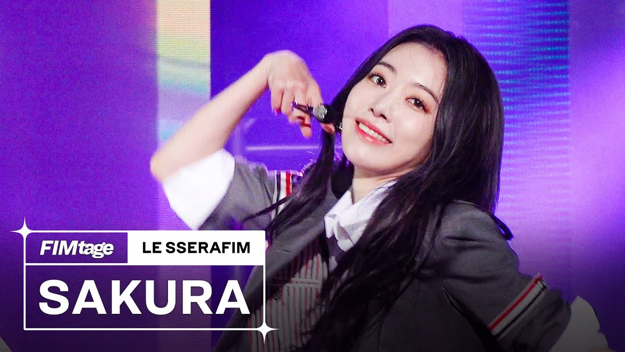 ‘Blue Flame’ Stage Cam (SAKURA focus) @ LE SSERAFIM Debut Showcase