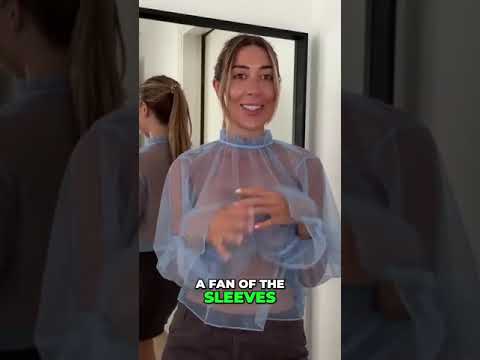 #Blue Shirt and No Bra Try-On Haul(480P)#shortsvide #رقص