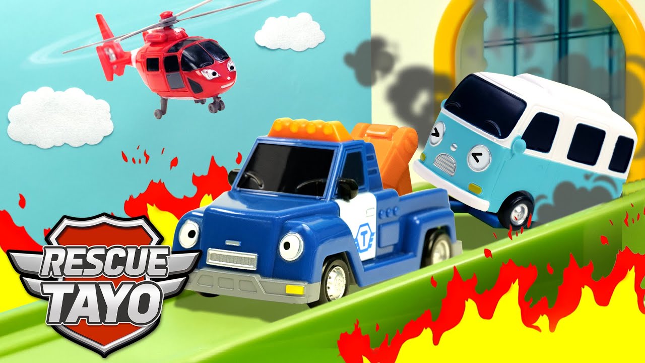 Blue Team! Red Team! The Playgroud is on Fire! | Rescue Tayo Story | Tayo Rescue Team