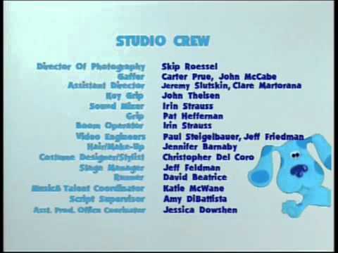 Blue's Clues - Blue's Big Holiday VHS Closing Credits (2001)