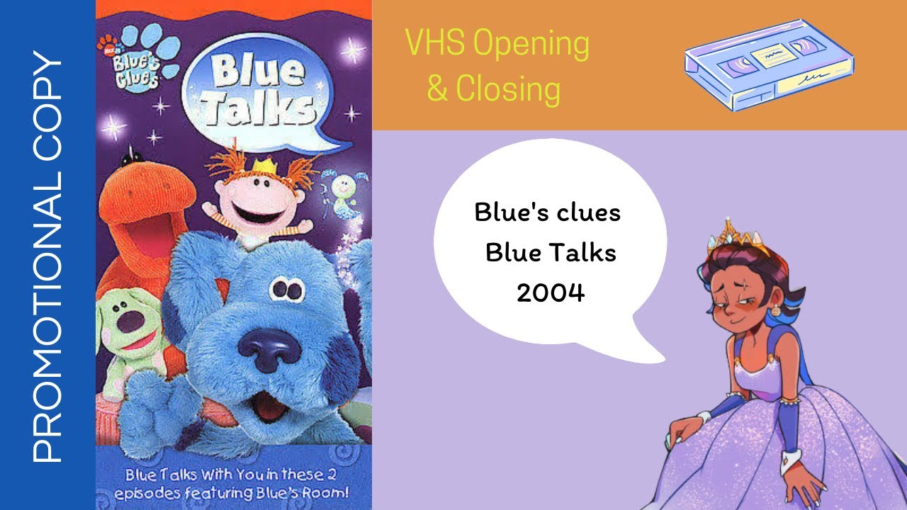 Blue's clues Blue Talks 2004 VHS Opening & Closing (Promotional Copy)