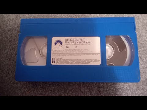 blue's clues blue's big musical movie VHS 2000
