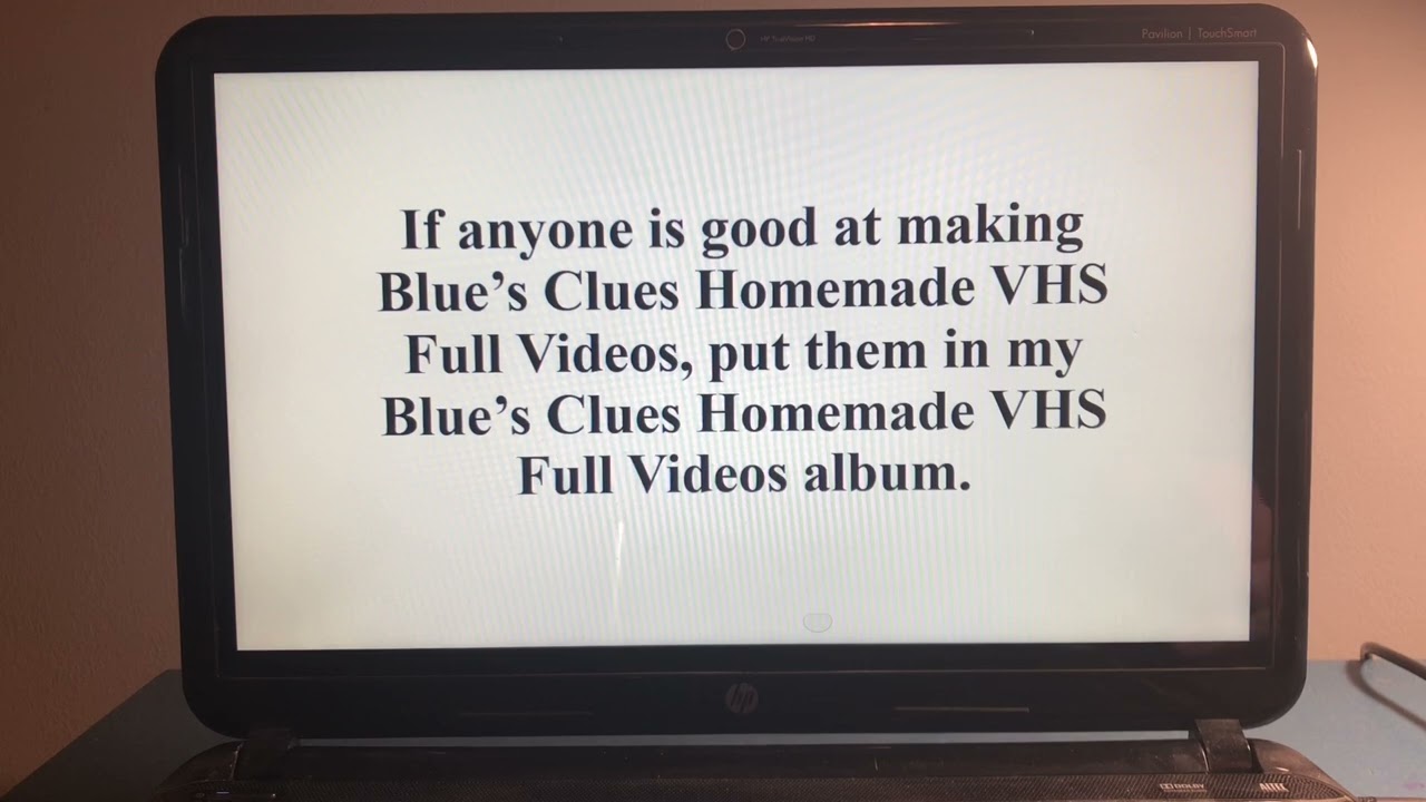 Blue’s Clues Homemade VHS’s (Link In Description)