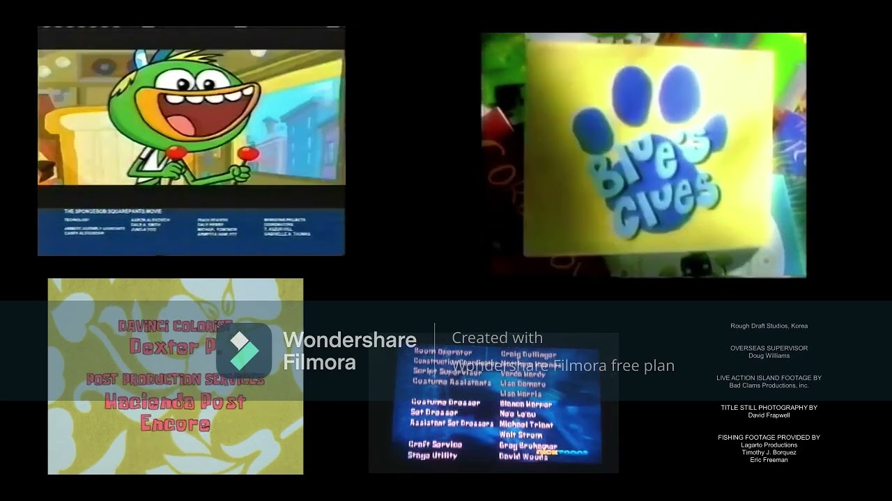 Blue's Clues, Sid The Science Kid And SpongeBob Credits Remix