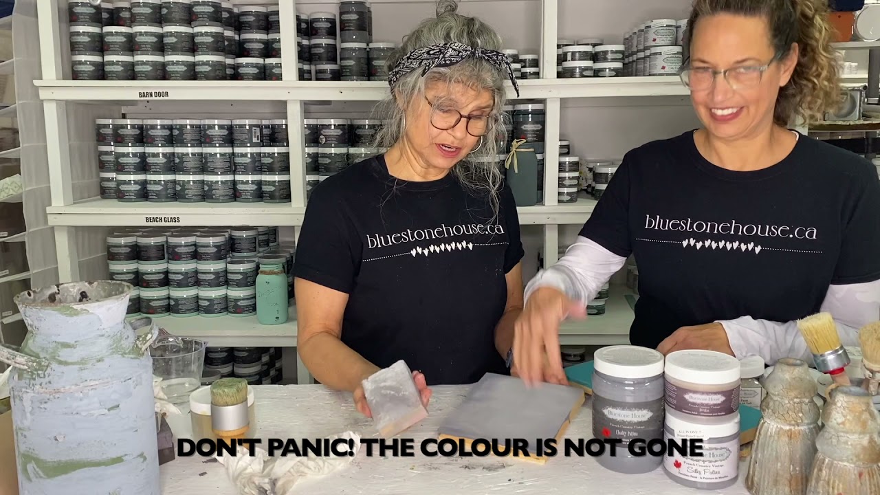 Bluestone House- Chalk vs. Silk Patina Paints