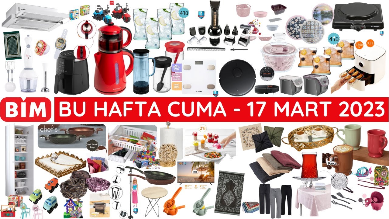 BİM BU CUMA | 17 MART 2023 BİM KATALOĞU | MUTFAK EV GEREÇLERİ | BİM AKTÜEL | Bim Kampanya İndirim