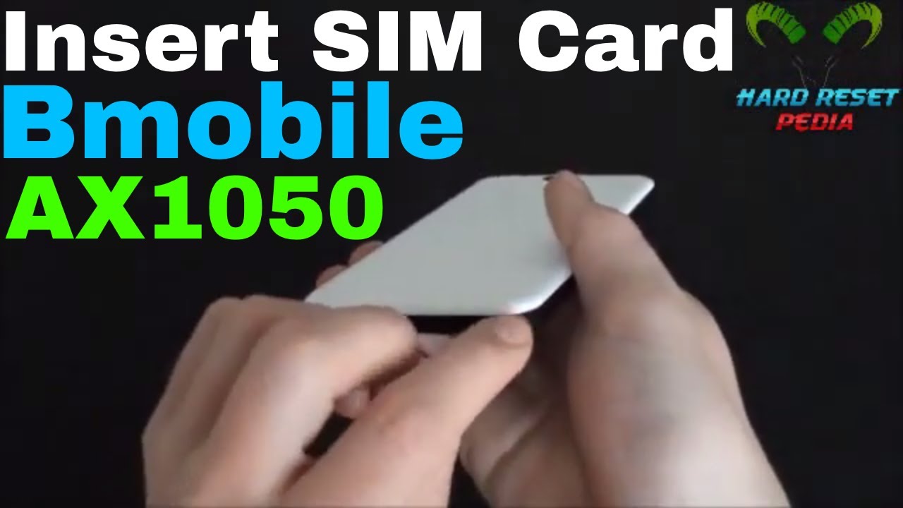 Bmobile AX1050 Insert The SIM Card