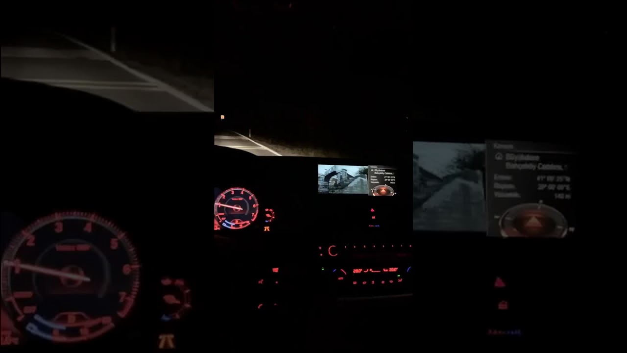 BMW 320İ Gece araç snap çekimi
