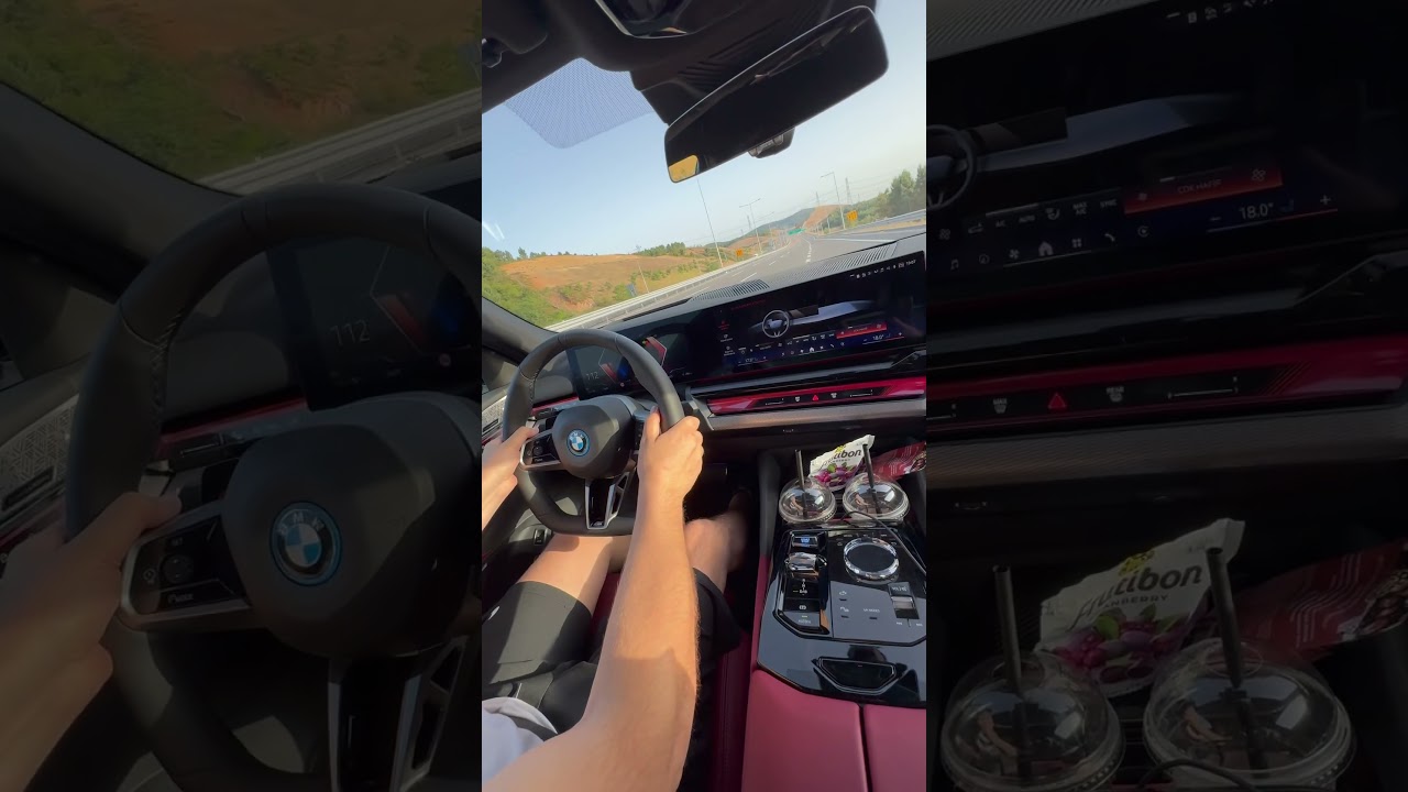Bmw i5 xdrive40 m sport muhteşem hızlanma 4 çeker yol tutuşu harika #bmw #i5 #speed #topspeed
