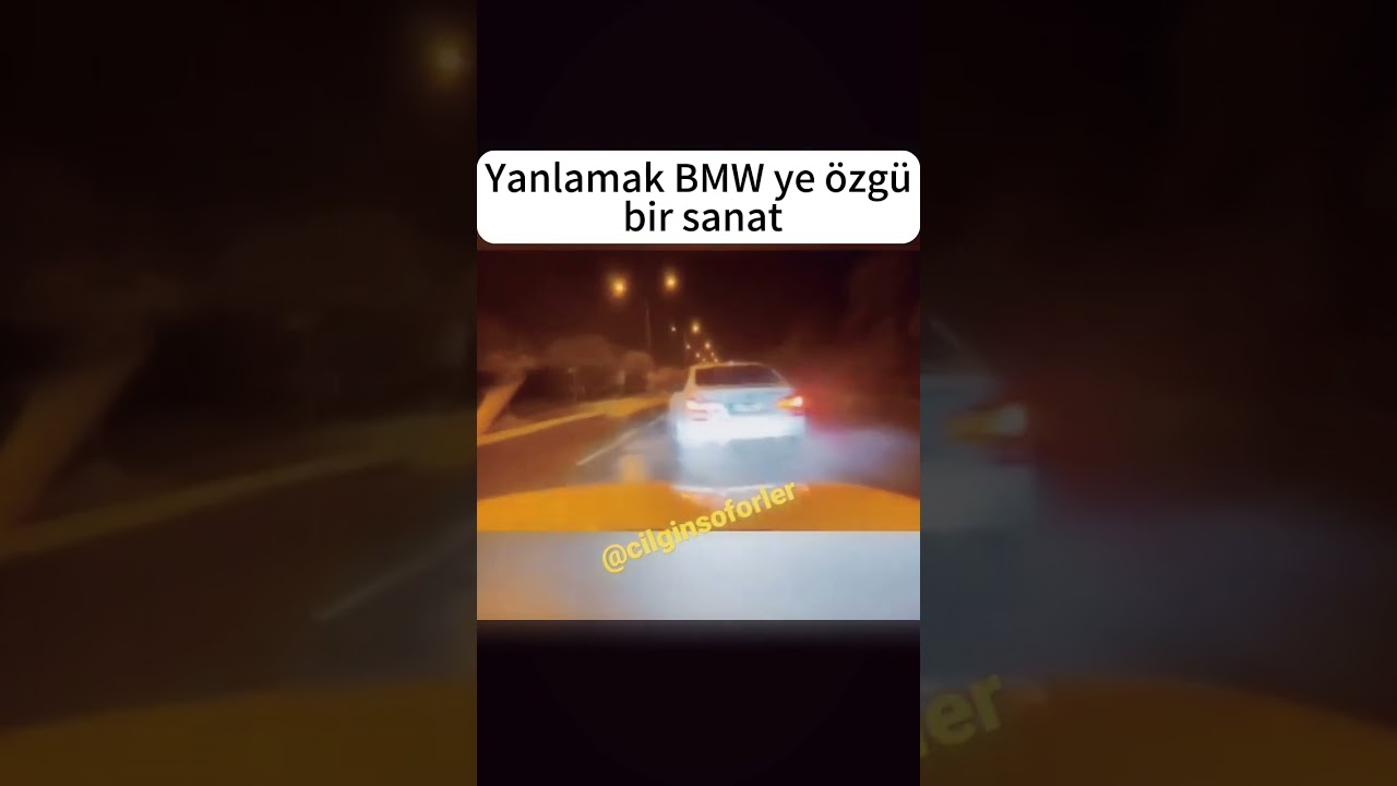 BMW ile drift #bmw #gece #hız #drift #yanlama