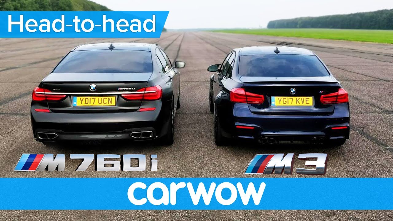 BMW M760Li vs M3 Competition – DRAG RACE & ROLLING RACE | Head to Head