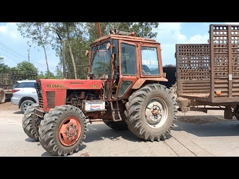 bán máy cày Belarus 825 bô khò quéo quéo đầu 2 cầu + rờ moóc Tây Ninh giá trong video