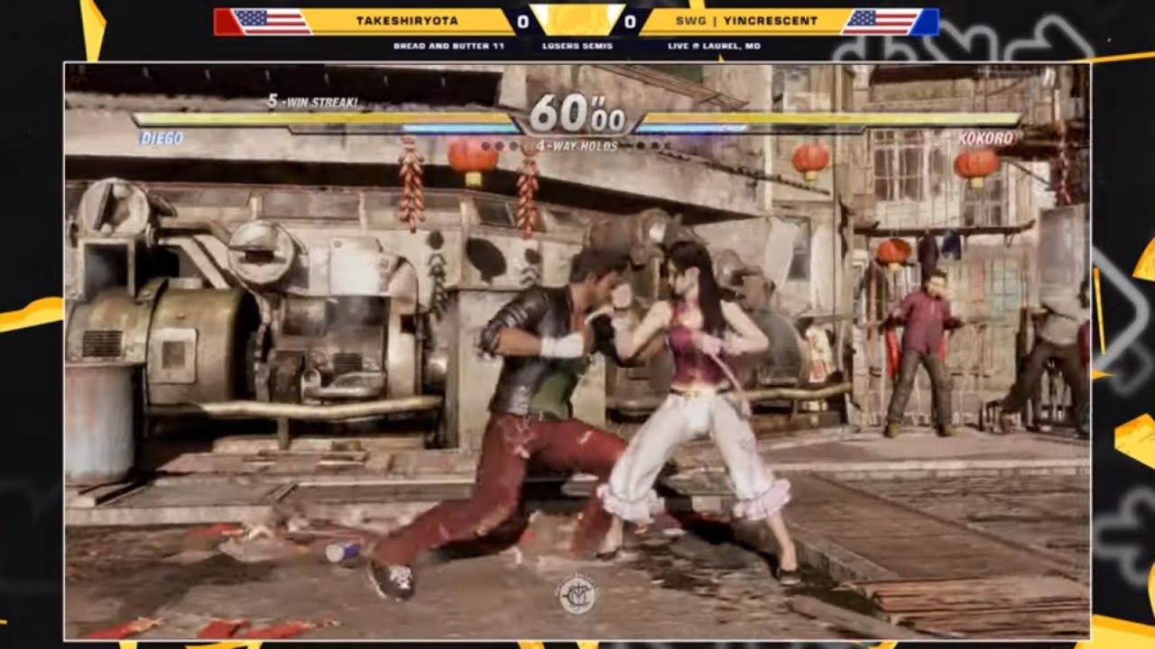 BnB 11 DoA6 - TakeshiRyota (Diego) Vs. YINCRESCENT (Kokoro) - Dead or Alive 6 Losers Finals