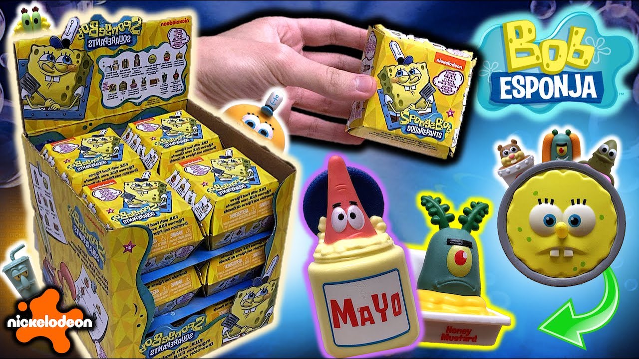 BOB ESPONJA - Abrimos TODOS los PACKS de FUN with FOOD | Colección de Figuras Comida - TOY SHOTS