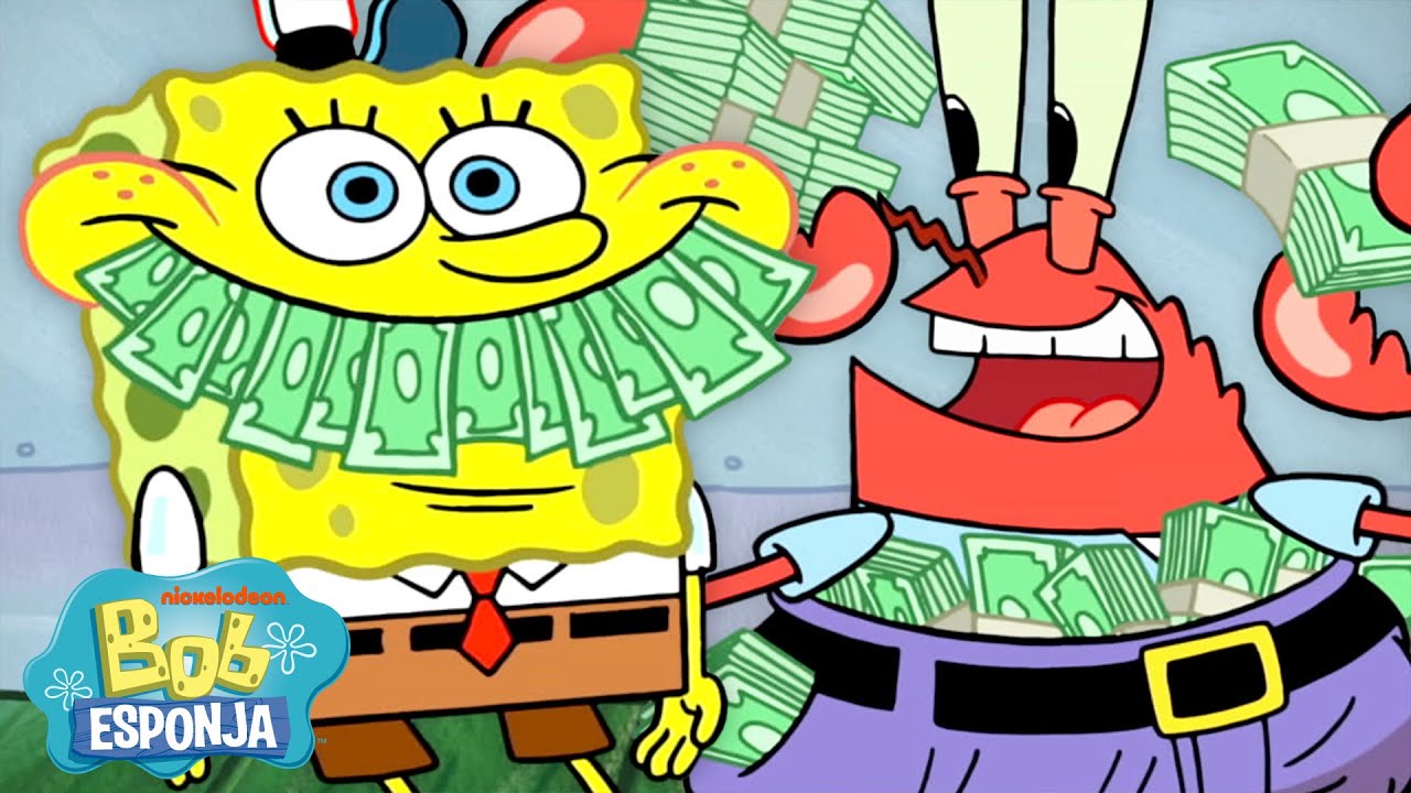 Bob Esponja | Los momentos MÁS TACAÑOS de Don Cangrejo 🤑 | Bob Esponja en Español