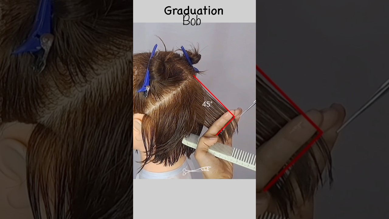 BOB HAIRCUT(graduation) #haircuttutorial #hair #shortvideo #hairstyle #bobhaircut
